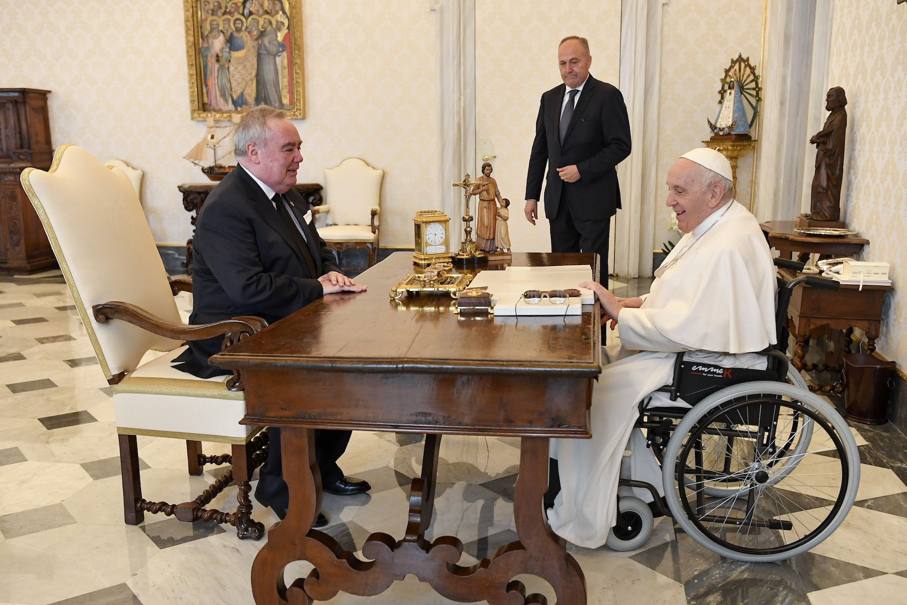 The Lieutenant of the Grand Master in audience with Pope Francis