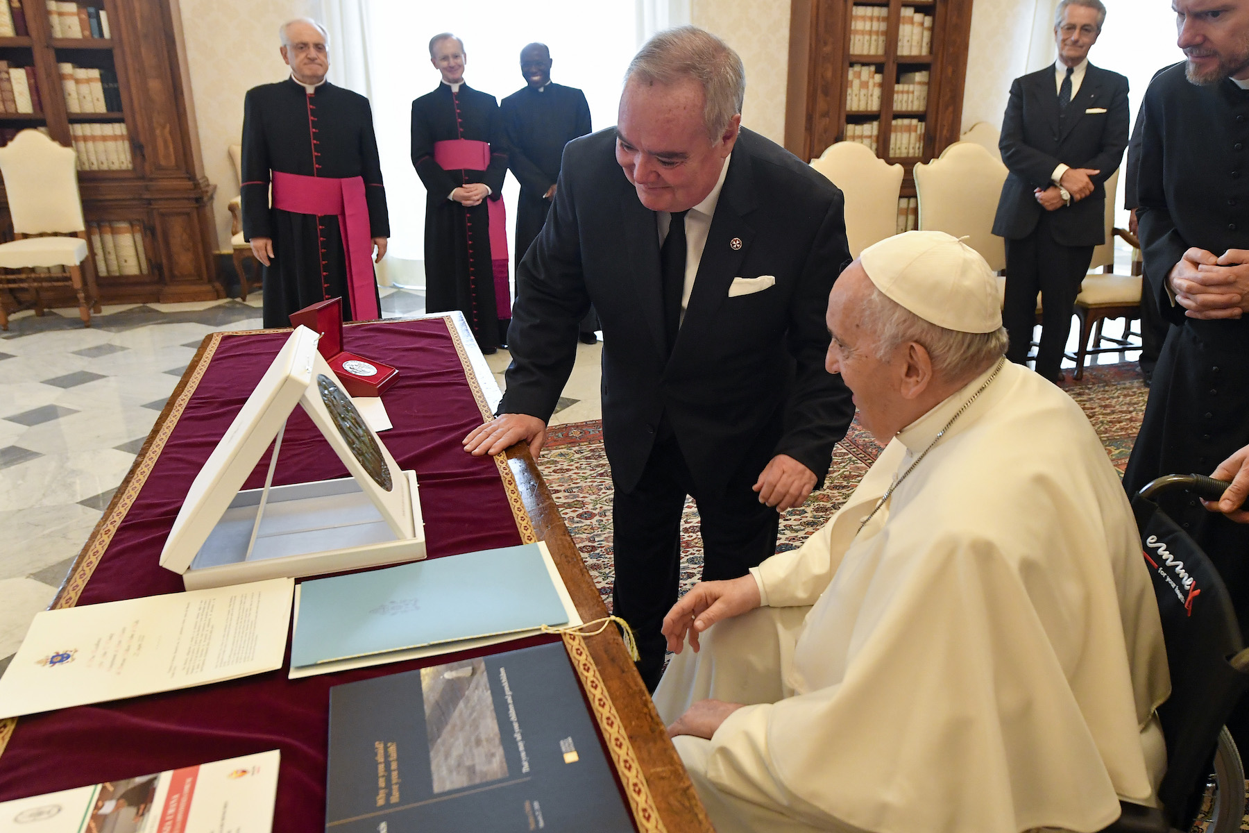 The Lieutenant of the Grand Master in audience with Pope Francis