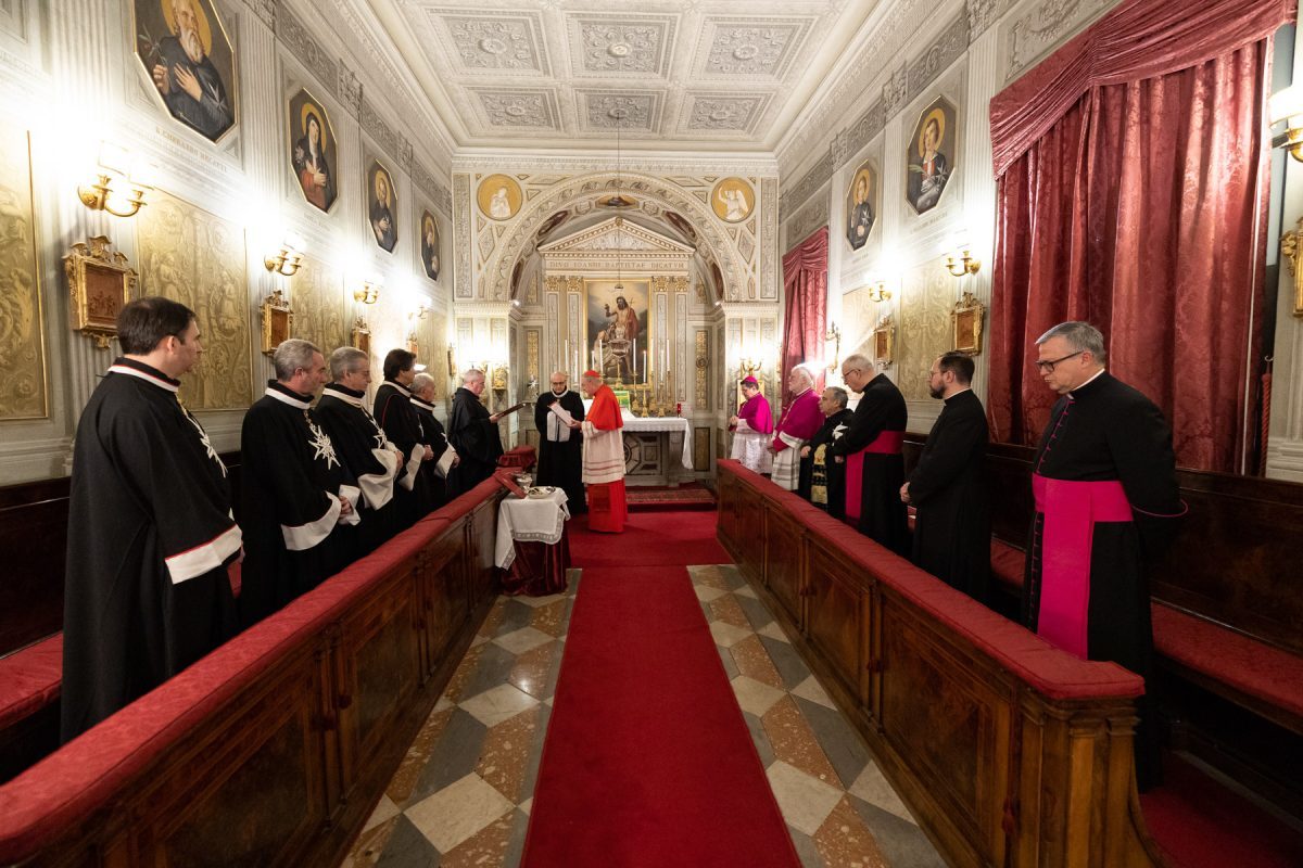 Ceremony in honour of Cardinal Arthur Roche Bailiff Grand Cross of Honour and Devotion of the Order of Malta