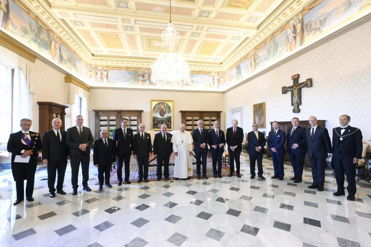 Grand Master and Delegation of the Order in audience with Pope Francis