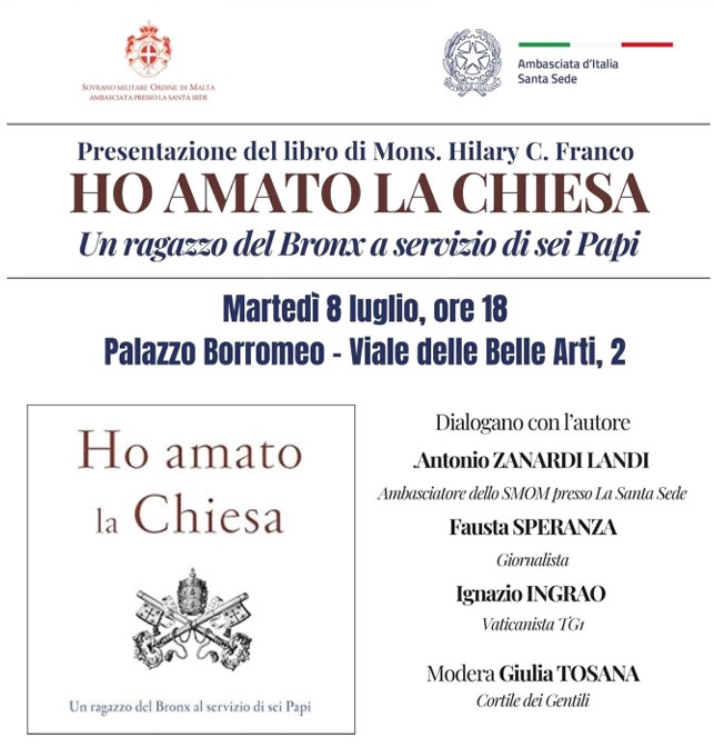 Presentazione del libro “Ho amato la Chiesa” di Mons. Hilary C. Franco