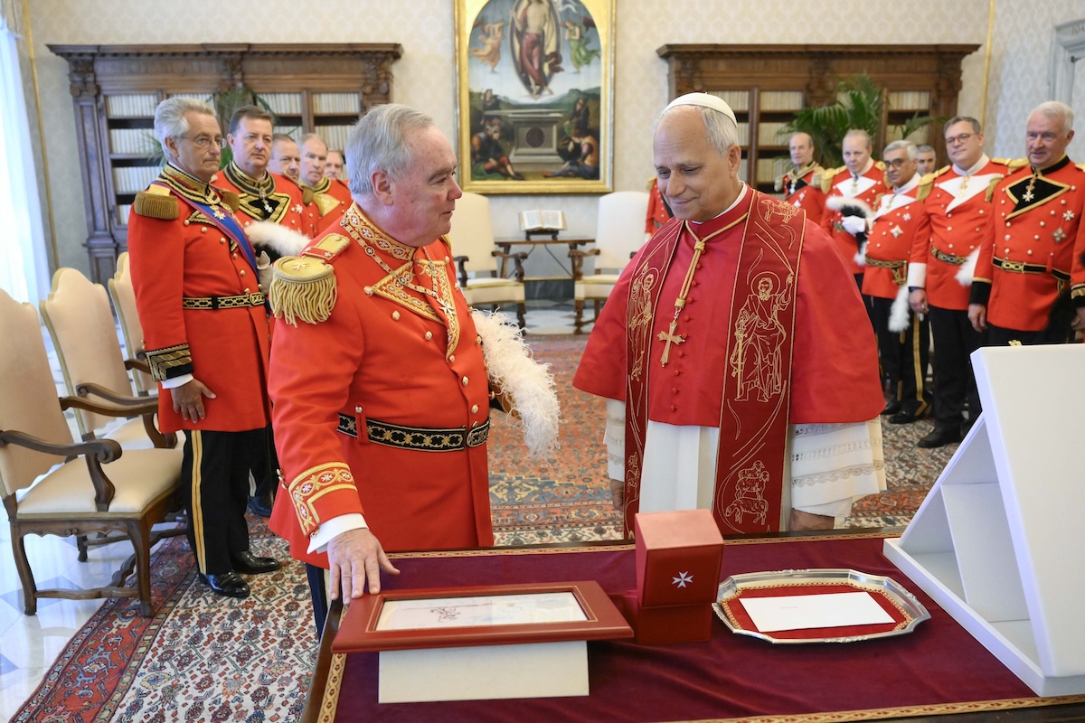 Il Gran Maestro e la Delegazione dell’Ordine in Udienza da Papa Leone XIV